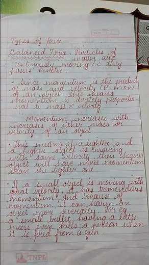 grade 9 physics chapter 2 force and law of motion notes #physics #learningvideos