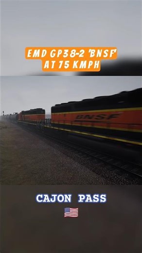 EMD GP38-2 @ 75 kmph #shorts #trainspotter #trainspotting #trainsimworld #usarailway #railwayline