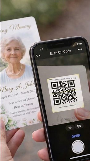 Scan to Remember: QR Codes on Funeral Prayer Cards