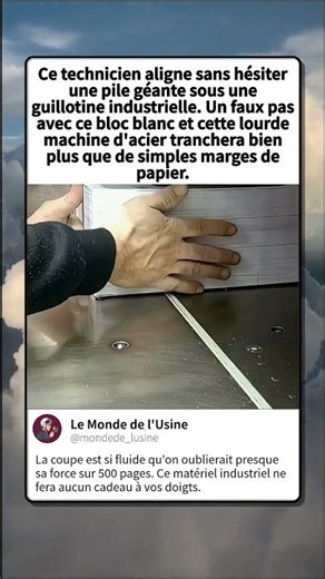 La PRÉCISION chirurgicale d'une guillotine industrielle