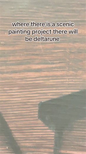 i have one niche and its making deltarune inspired scenic paintings. my woodgrain and wainscotting assignment #deltarune #undertale #painting #yeg #artist