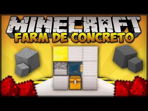 ✔ FARM DE CONCRETO AFK - SIMPLES E COMPACTO! - MINECRAFT TUTORIAL