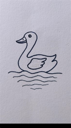 How to Draw a Duck With 2 #shorts #youtubeshorts #trending #viral #art