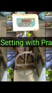 Gram setting of digital weighing scale