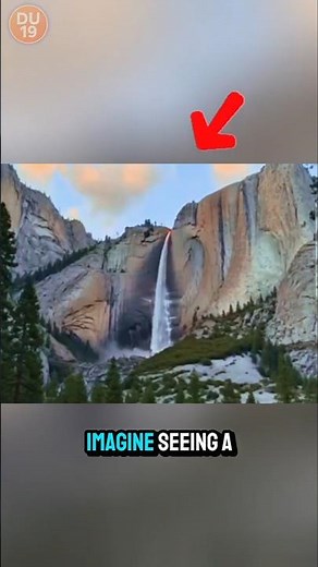 This Waterfall Looks Like Real Lava 😱 | Rare Firefall Phenomenon at Horsetail Fall!