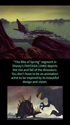 The Dinosaurs of FANTASIA #dinosaur #fantasia #disneyanimation #theriteofspring #pteranodon #plesiosaurus #mosasaurus #prehistoric #igorstravinsky