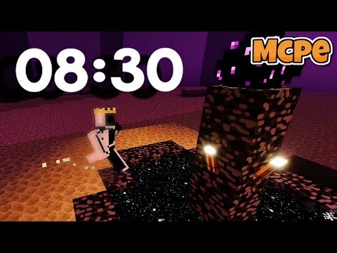 I completed minecraft in 8 minutes 30 seconds | Mcpe | Bedrock