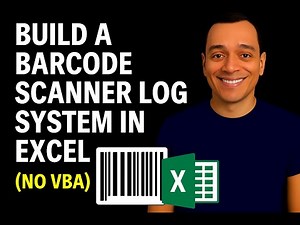 How to Build a Barcode Scanner Log in Excel – No VBA Needed! 🔧