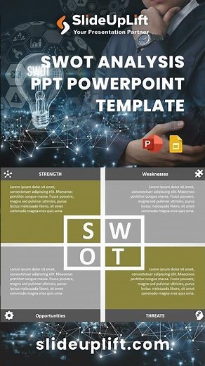 SWOT Analyis PowerPoint Templates #swotanalysis #swot #powerpoint #presentationdesign #slideuplift