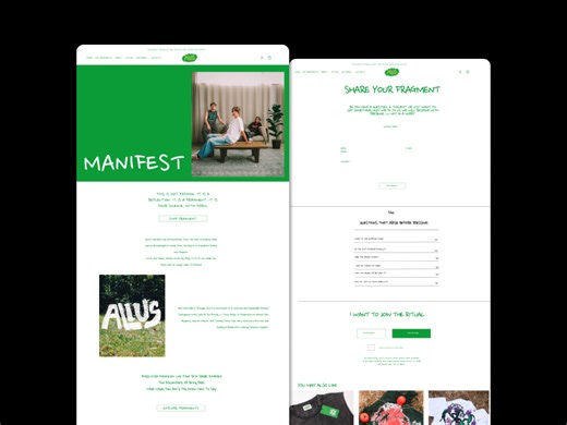 E-commerce Website design | Apparel brand