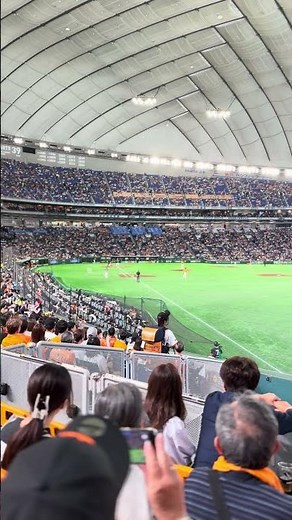 【座席・見え方】東京ドーム オレンジシート 1階席1塁側 20A02ブロック 23列468番 光景