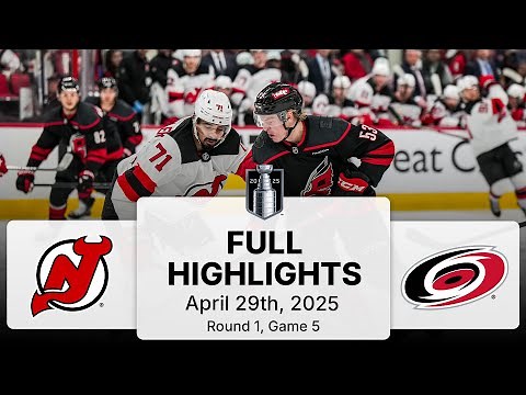 NHL Playoff Highlights | Devils vs. Hurricanes | Game 5 | April 29, 2025