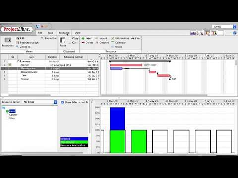 ProjectLibre Tips video
