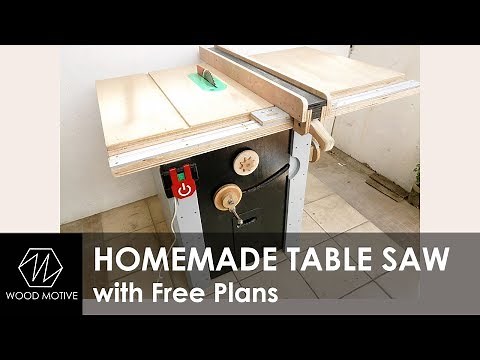 Homemade Table Saw with Free Plans - Part1