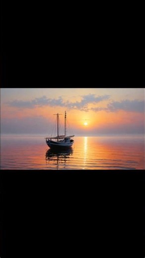 😱 You Won't Believe This Sunset Boat Is Hand-Painted! #huyacrylicpainting #painting #acrylicscenery