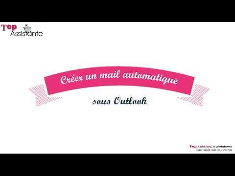 Créer un mail automatique récurrent sous outlook