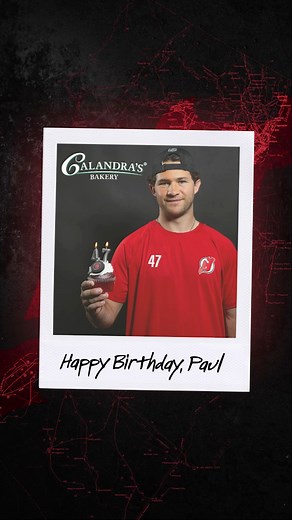 9.2K views · 277 reactions | Birthday beats on repeat. Happy birthday, Cotts. #NJDevils | Calandra's Bakery and Restaurants | New Jersey Devils | Facebook