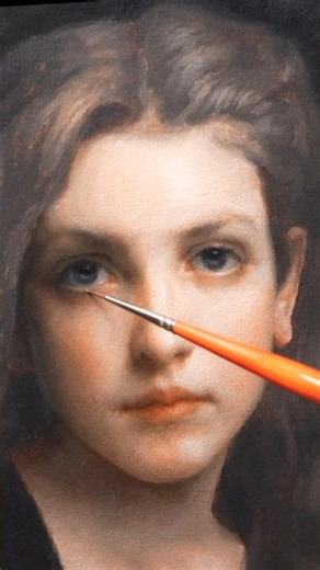 Painting a portrait in oils 🎨 #shorts