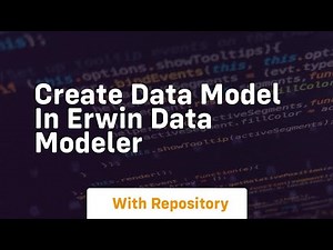 Create data model in erwin data modeler