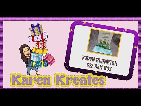 Pop up card using Karen Burniston 1222 Bam Box Pop-up