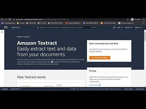 AWS Textract | Amazon Text Extracting Service | Demo via Console & Java Code