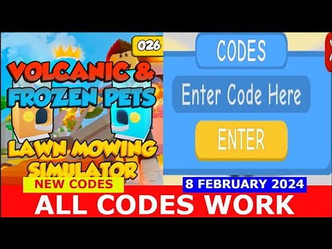 *ALL CODES WORK*💰 x20 MONEY 💰 🍃 LAWN MOWING SIMULATOR ⚡ ROBLOX | NEW CODES | FEBRUARY 8, 2024