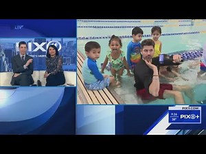 Kids enjoy swimming lesson at NY Boys and Girls Club