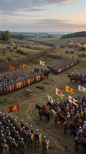 ⚔️ Battle of Hastings 1066 – Anglo-Saxon Shield Wall vs Norman Cavalry! 🔥(PART 1) #battleofhastings