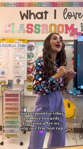 The best fraction rap in my student’s eyes — love making learning memorable through fun rap songs 💜 #teachersoftiktok #thirdgradeteacher #elementaryclassroom #dallasteacher #texasteacher #mathclassroom #teachertok #mathteachersoftiktok #fractionrap #fractionsmadeeasy #thirdgrademath #fractionslessons