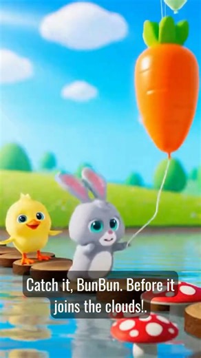 BunBun and the Floating Carrot 🥕☁️