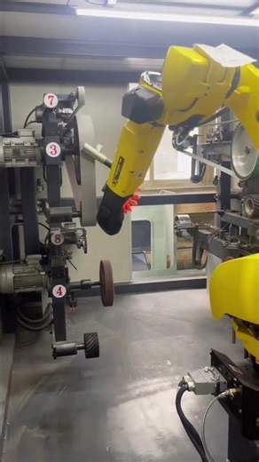 Robot polishing stainless steel castings