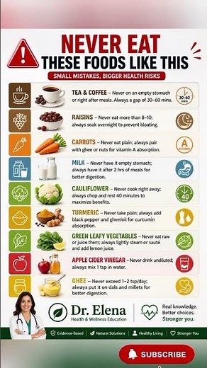Never Eat These Foods Like This (Common Mistakes Damaging Your Health)