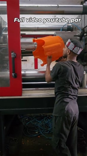 Plastic Stool Injection Molding Machine Trial | New Design Orange Stool