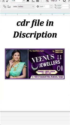 Jewellery Billboard Design in Corel draw 😱 #coreldraw #billboard #graphicdesign #bannerdesign #cdr