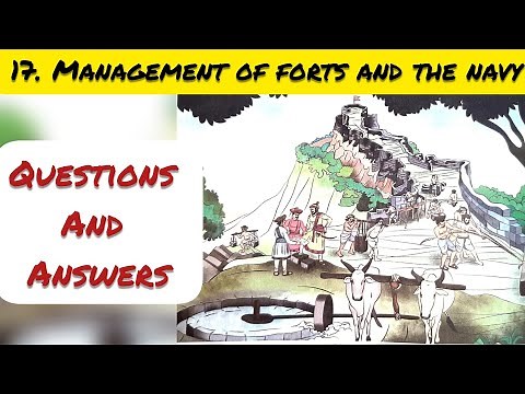 4th Std - EVS 2 - Chapter 17 Management of the forts and the navy questions answers exercise - ssc