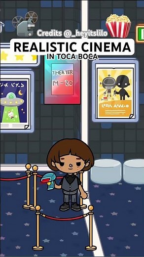 🍿 HERE IS A REALISTIC LOOKING CINEMA IN TOCA BOCA 📽️