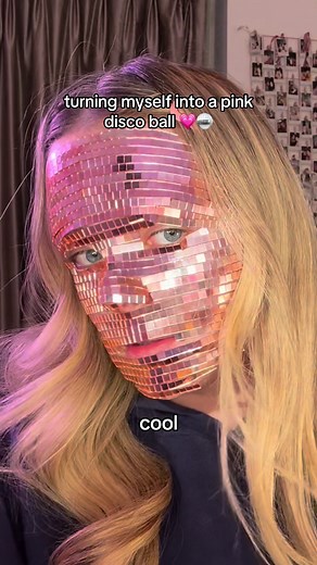 Transforming into a Pink Disco Ball for Valentine's Day