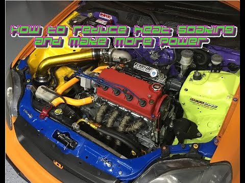 Heat wrapping the intake and header! Reducing heat soak.