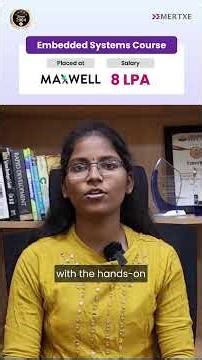 Embedded Systems Training helped her get placed at Maxwell Energy | Othuru Glysia’s Success Story