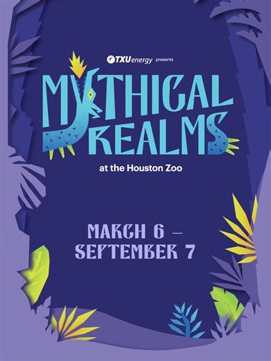 🐉✨🦄 Something legendary arrives on March 6. Step into TXU Energy presents Mythical Realms and wander an enchanted trail where you’ll encounter dragons, the mighty sea monster Kraken, Pegasus the winged horse, Xolotl from Aztec mythology, and more legendary beings from around the world—plus interactive dig sites and epic photo ops you won’t want to miss. Plan your visit: bit.ly/4qFK994 | Houston Zoo