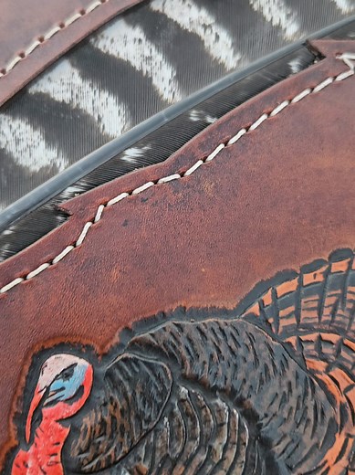Crafting a Leather Bible Cover Inspired by Turkey Hunting