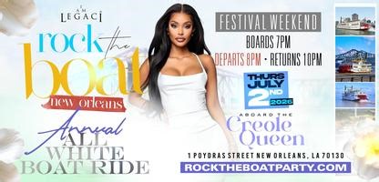 ROCK THE BOAT ANNUAL ALL WHITE BOAT RIDE PARTY BIG FESTIVAL WEEKEND 2026