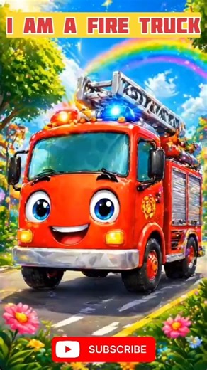 Fire Truck Song 🚒 | Kids Songs | Nursery Rhymes | Baby Songs #shorts