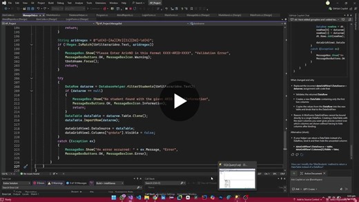 #csharp #dotnet #winforms #qrcode #sqlserver #studentproject #advanceprogramming #desktopapp | Hassan Adil
