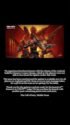 CODM UPDATE FOR ANDROID ISSUE RESOLVED #codmindia #lordplays #cod