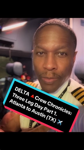 Kenny Card on Instagram: "DELTA 🔺Crew Chronicles: Three Leg Day Part 1. Atlanta to Austin (TX) ✈️ #airlines #fly #airlinepilot #delta #pilotlife"