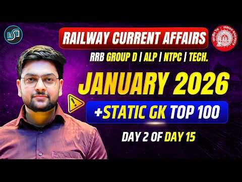 January 2026 Railway Current Affairs with Static gk Top 100 by Jeet Rana Sir