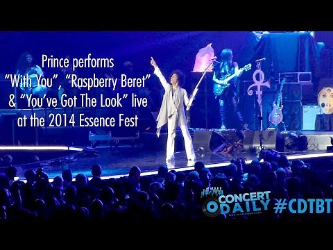 Prince performs "Take Me With You" "Raspberry Beret" & "You've Got The Look" live; 2014 Essence Fest