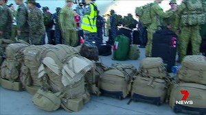 The HMAS Adelaide has docked at Townsville Port as part of a major maritime training exercise. It will involve around 1,000 personnel who will depart tomorrow on a tour of Fiji, Vanuatu and Tonga. Report on 7 News Townsville at 6pm. www.7plus.com.au #7News | 7NEWS Townsville