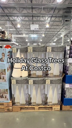 I spotted New Christmas glass trees with led lights at Costco!!!Omg these are Gorgeous and would match with just about every decor!!! Make sure you are following for all the new holiday finds!!!! #costco #costconew #costconewdeals #costcofinds #costcomusthaves #costconewitems #costcodeals #costcodeals